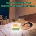 thumbnail image 2 of 1 luz de noche verde para niños, lámpara de noche de silicona, recargable por USB, ajuste de brillo con un clic y se puede programar, luz de noche para niños, cumpleaños y Navidad., 2 of 5