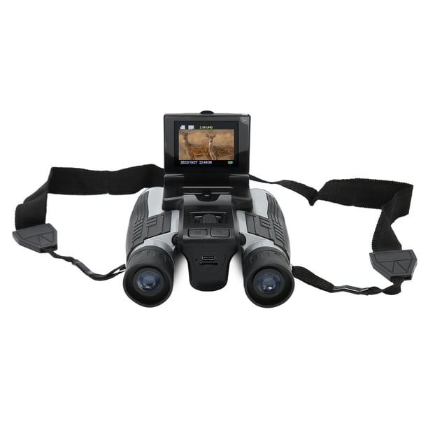 Cámara Grabadora De Fotografías Y Vídeo, Cámara Con Binoculares Digitales Con Lente De 12X 32 Mm Multiusos De 5 MP Para Partidos De Fútbol