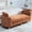 Orange, variant on Arouseden 77" Wheat King Size Bench for End of Bed,Cushioned Bench for Bedroom with Curved Arms,End of Bed Chaise Lounge,Modern Daybed Chaise,Oversized Upholstered Bench Living Room