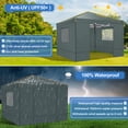 thumbnail image 6 of HOTEEL 10x10 Gazebo Canopy Tent with 4 Netting Sidewalls,Pop up Gazebo Tents,Outdoor Party Tents with Sandbags,Gray, 6 of 8