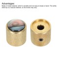 thumbnail image 4 of Uxcell Guitar Bass Dome Knobs Black Shell Top 6mm Gold Metal Volume Tone Control with Inner Hexagon Spanner 3 Pack, 4 of 6