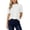 White, variant on CAIXIA Short Sleeve Sweaters for Women Lightweight Loose Business Casual Tops