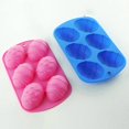 thumbnail image 1 of Easter Egg 6 Cavities Silicone Cake Mold Dessert Baking Non-stick Food Grade, 1 of 2