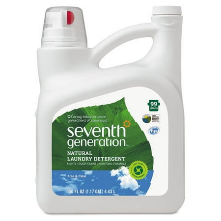 Seventh Generation 150 Ounce Natural 2X Concentrate Laundry Liquid Detergent
