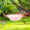 thumbnail image 5 of Hanging Bird Feeder Rain Cover for Wild Bird Feeder Outdoors Unique Design Plastic Weather Guard Hook Hanging - Protective Dome Baffle (Red), 5 of 8
