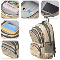thumbnail image 4 of Dinosaur and Text Off White Pattern Backpack for School, Cute School Bag with Adjustable Shoulder Straps and Padded Back, 16.9"x12.6"x5.9", 4 of 5