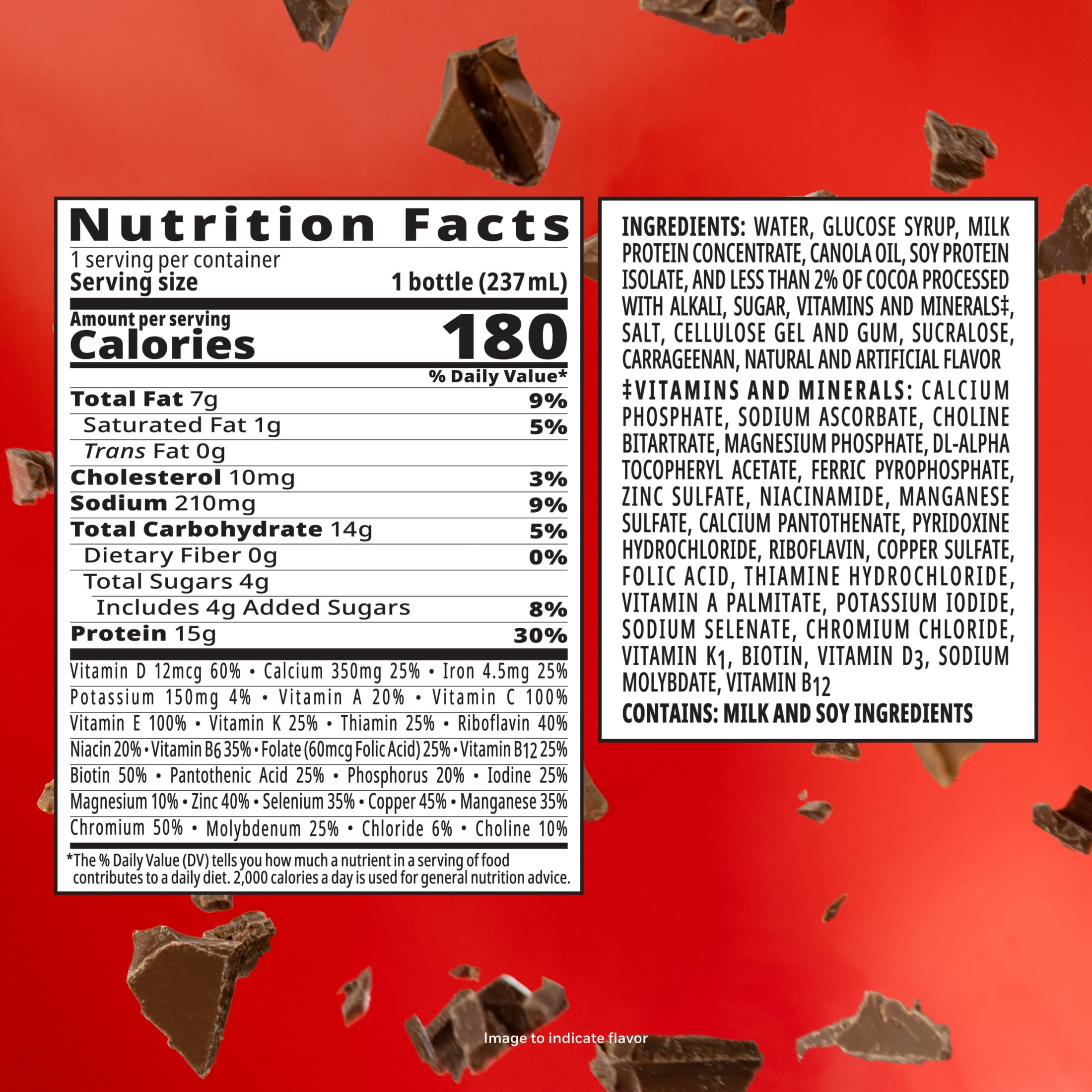 BOOST Women Nutritional Protein Drink Shakes with Biotin and Zinc, Rich Chocolate, 8 fl oz, 6 Pack
