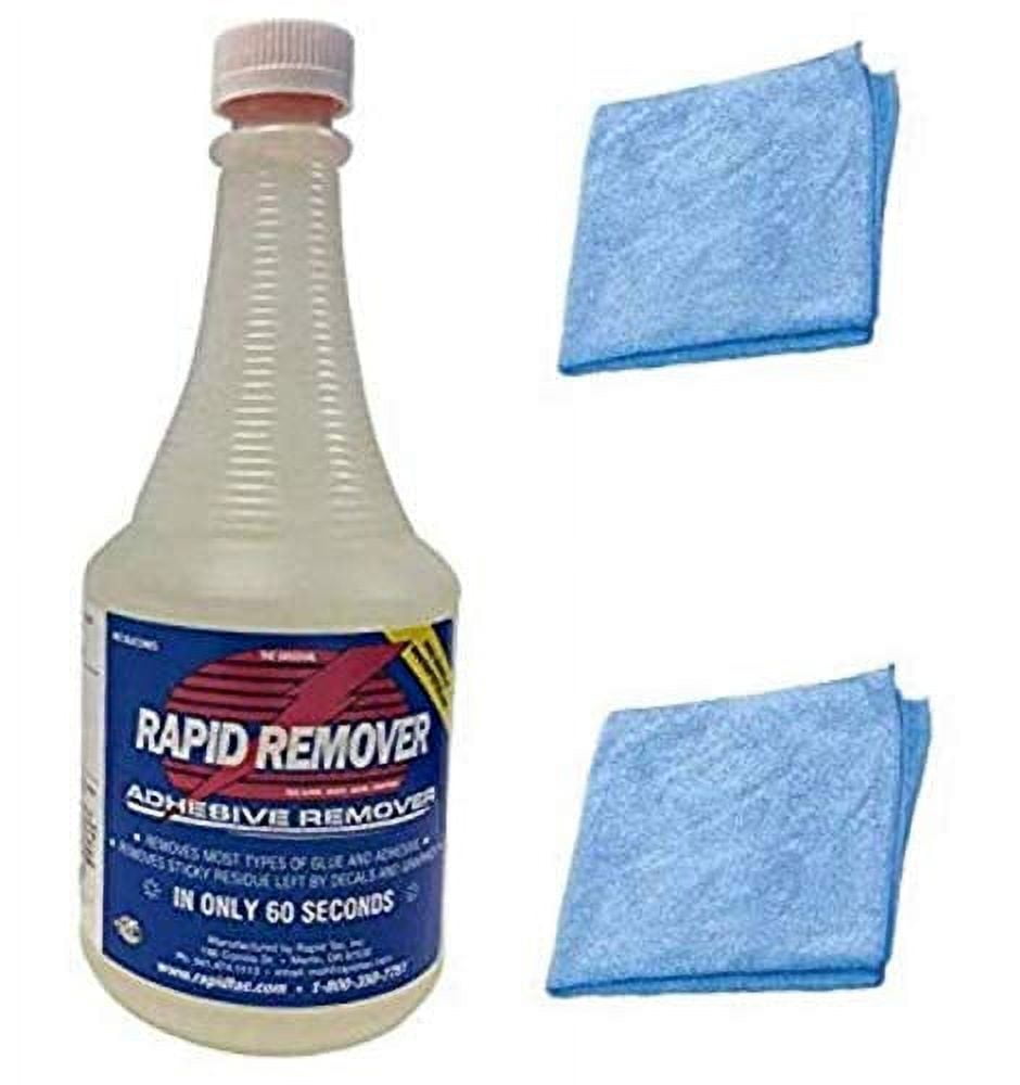 Rapid Remover Remover 32 oz. Bottle with Sprayer & Two Free Microfiber  Towels Adhesive Remover for Vinyl Wraps Graphics Decals Stripes