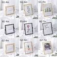 thumbnail image 3 of Iron Art Metal Home Decor Glass Clear Photo Frame Nordic Ins 7 BLACK 1, 3 of 8