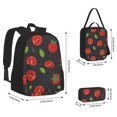 thumbnail image 2 of Disketp Tomatoes1 Mochila Estampada de Gran Capacidad con Lonchera y Estuche, Set de 3 Piezas para Estudiantes, 2 of 7