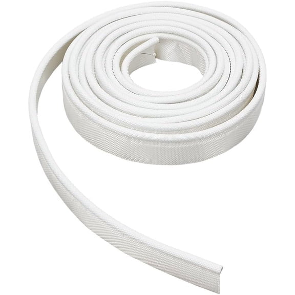 5.4 Yards White Awning Rail Insert 1.2inch Double Flap Awning Tent Piping Insert