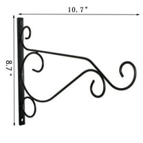 Sltwyw Heavy-Duty Wall Mount Pot Hanger - Indoor/Outdoor Metal Plant Bracket Hook for Hanging Baskets and Decorative Planters