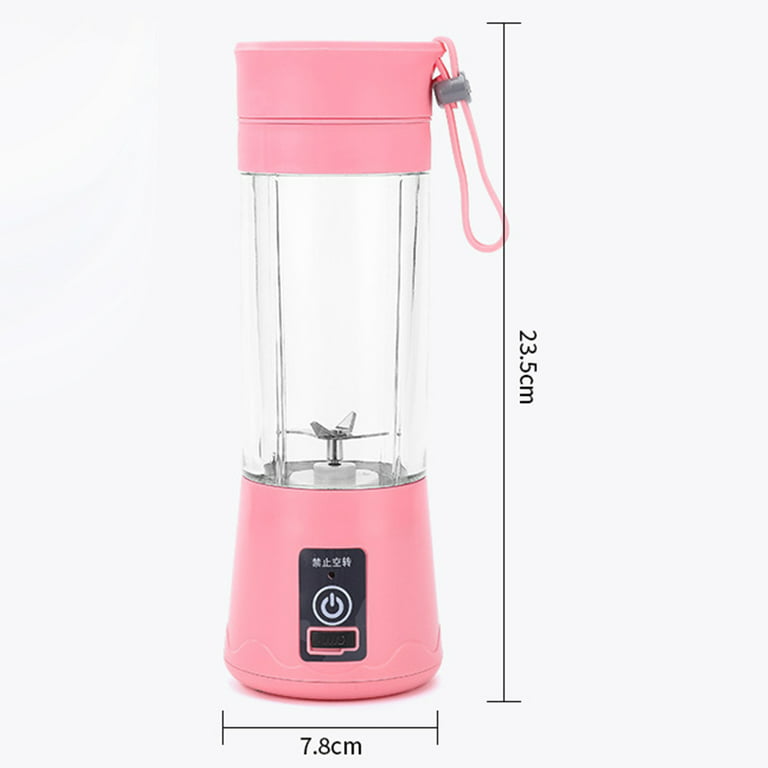 Leyeet Portable Blender, 380ml USB Blender Juicer Cup, Smoothies and Shakes  Blender, Handheld Fruit Machine, Blender Mixer Home (pink) 