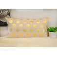 thumbnail image 1 of Ivory Park Foil Dots Large Gold Decorative Throw Cushion, 1 of 3