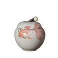 thumbnail image 1 of Hand Painted Sealed Tea Canister Small Portable Ceramic Travel Storage Tea Container, 1 of 7