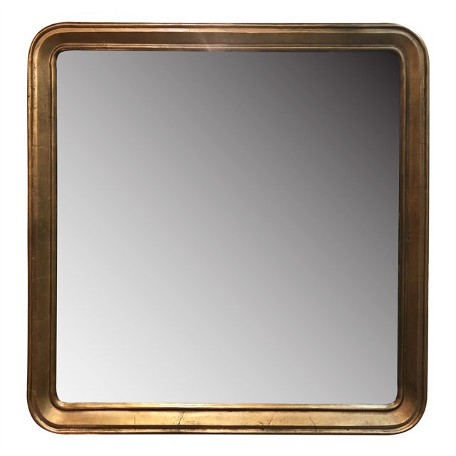 homeroots bed & bath 396692 Gold Framed Square Mirror