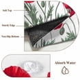 thumbnail image 6 of Red Poppy Round Area Rug 3.3Ft Washable Circle Rugs for Dining Room Table, Spring Summer Farmhouse Flowers Watercolor Non-Slip Carpet Floor Mats Indoor Outdoor Carpet Runner Aesthetic Home Decor, 6 of 8