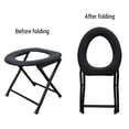 thumbnail image 4 of Asiento de inodoro plegable portátil, adecuado para adultos, antideslizante y resistente, 4 of 8
