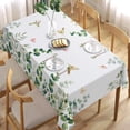 thumbnail image 4 of Spring Summer Eucalyptus Leaves Rectangle Tablecloth 60 x 102 Inch, Hummingbird Greenery Decorative Table Cloth Botanical Dining Table Cover, Butterfly Seasonal Dinner Party Picnic Decoration, 4 of 6