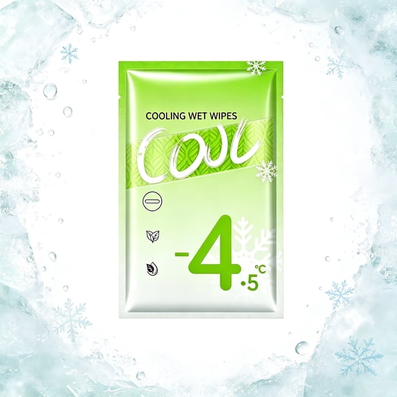 Cooling Wipes for Hot Weather, Disposable Cooling Towels, No-Rinse Individually Wrapped, Sports Travel Camping