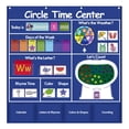 thumbnail image 1 of Gráfico de bolsillo del centro de aprendizaje, calendario infantil resistente para el aula, gráfico de bolsillo educativo, calendario de aprendizaje meteorológico (azul), 1 of 5