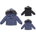 thumbnail image 4 of XQYLOS Toddler Boys Zip Up Down Jacket Thick Warm Fuzzy Hooded Puffer Coat with Pockets, Kids Padded Soft Winter Outwear for Cold Weather, Boys Insulated Jacket with Windproof Design, 4 of 4