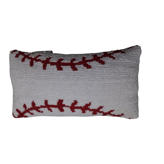 Celebrate It 10" x 18" Baseball Lumbar Pillow , Baseball Decor for Home and Games