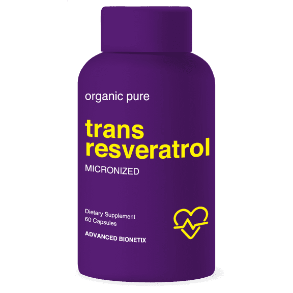 Advanced Bionetix Micronized Trans Resveratrol Supplement High Absorption Antioxidant Formula. Promotes Anti Aging, Cognitive Support & Heart Health