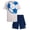 Grey Soccer, variant on Boys Athletic Outfit Shorts Set Breathable Performance Graphic Tee and Mesh Gym Shorts 2 Piece