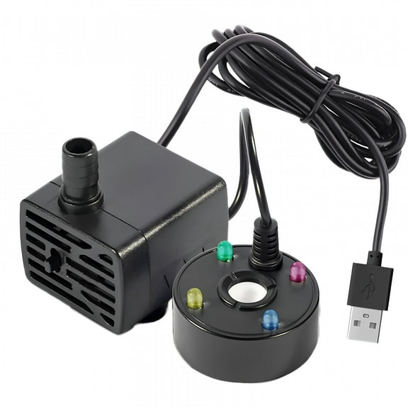 HIBIBUD Usb Powered Nebulizer Fogger Machine with Led for High Efficiency Water Atomization and Dense Mist Generation Portable Nebulizer(Color: Black Size: 3.78X3.4X3Cm)
