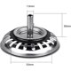 thumbnail image 3 of Sink Strainer Plug 80 Mm, 1 Piece Basket Strainer Sink Waste Plug Replacement, Stainless Steel Sink Filter Cover Cap Hair Stopper For Kitchen Or Bathr, 3 of 4