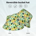 thumbnail image 2 of Sikiie Avocado Reflective Double-Sided Bucket Hat, Sun Hat, for Gardening, Beaching, Camping, Hiking, Fishing, 2 of 6
