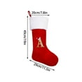 thumbnail image 3 of Todaioua 20 Inches Christmas Stockings with Letters, Large Super Soft Christmas Stockings Red Velvet with White Super Soft Plush Cuff for Christmas Xmas Tree Holiday Fireplace Family Decor Gifts, 3 of 5