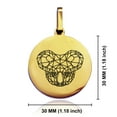 thumbnail image 2 of Stainless Steel Geometric Polygon Koala Animal Round Medallion Keychain Circle Ring, 2 of 2