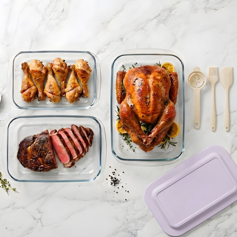 TAIMASI Deep Glass Baking Dish Set with Accessories, 11-Piece photo 6