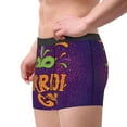 thumbnail image 3 of Kdxio Men's Boxer Briefs with Mardi Gras2 Print - Comfortable and Breathable Underwear for Everyday Wear, 3 of 7
