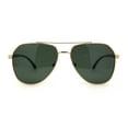 thumbnail image 2 of Mens Polarized Classic Air Force Pilot Officer Metal Sunglasses Gold Matte Black Green, 2 of 4