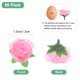 thumbnail image 3 of Uxcell 50 Paquete Cabezas de Rosas Artificiales 1.2'' Pequeñas Cabezas de Rosa de Seda Falsa para Decoraciones de Ramo de Boda Fiesta Rosa, 3 of 7