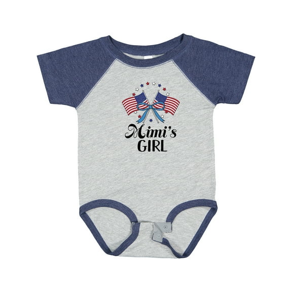 Inktastic Mimis Girl Patriotic Granddaughter Girls Baby Bodysuit