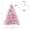 thumbnail image 5 of 6FT Pink Spruce Artificial Holiday Christmas Tree with Sturdy Metal Stand, 5 of 7