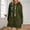 Army Green, variant on Women's Sweatshirt Oversized Hoodie Dress Solid Pullover Split Hem Quarter Zippper Sweatshirt (Brown S)