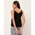 thumbnail image 4 of Moomaya Printed Spaghetti Strap Top, Sleeveless V-Neck Adjustable Tanks Camisole, 4 of 9