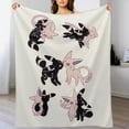 thumbnail image 5 of Pokemon Eevee Umbreon Throw Blanket Cute Flannel for Boys Girls Men Women, 5 of 7