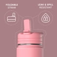 thumbnail image 2 of Hydrapeak 14oz Kids Insulated Water Bottle (Neon Crush, Straw Lid), Reusable Sports Water Bottle for All Ages, 2 of 9