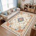 thumbnail image 5 of 1PC Floral Pattern Area Rug Partial Carpet, Lightweight Washable Easy-to-Manage Carpet Mat Festival Gift, Suitable for Living Room, Bedroom, Dining Room, Office, Foyer, Room Accessones, 5 of 8