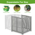 thumbnail image 2 of MEDERLO 3-Panel Outdoor Air Conditioner Fence Screen, Outside Wood Privacy Fence, 32" W x 38" H, 2 of 9