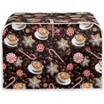 thumbnail image 1 of UNICEU Coffee Toaster Cover 2 Slice Coffee Candy Cookies Toaster Dust Cover Stain Resistant Oil Protection Dust Cover for Bread Maker,Washable Kitchen Small Appliance Covers with Top Handle,Size M, 1 of 7