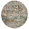 thumbnail image 3 of SAFAVIEH Madison Kebo Abstract Area Rug, Green/Turquoise, 5' x 5' Round - Modern Design, Green & Turquoise, Ideal for Living Room, Bedroom, Dining Space, 3 of 12