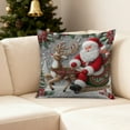 thumbnail image 7 of Xuniizn Christmas Pillow Covers 18x18 inch Xmas Decorations Soft Plush Faux Fur Wool Christmas Throw Pillow Cases Winter Holiday Decor for Sofa Living Room, 7 of 7