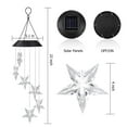 thumbnail image 5 of Rirool Solar Power Color-Changing Star LED Wind Chime - Waterproof Outdoor Decorative Bell Light for Patio Yard Garden, 5 of 7